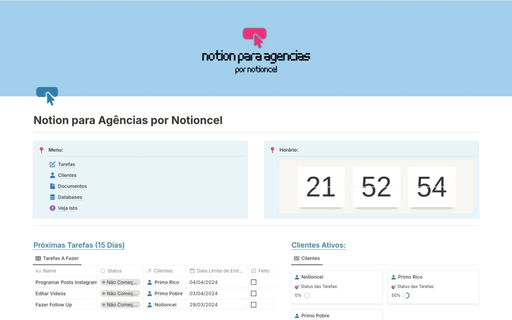 template de notion para agencias